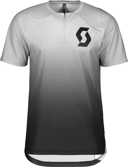 Scott Trail Vertic Zip Trikot kurzarm light grey/black (Herren)