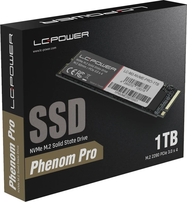 LC-Power Phenom Pro Serie SSD 1TB, M.2 2280 / M-Key / PCIe 3.0 x4