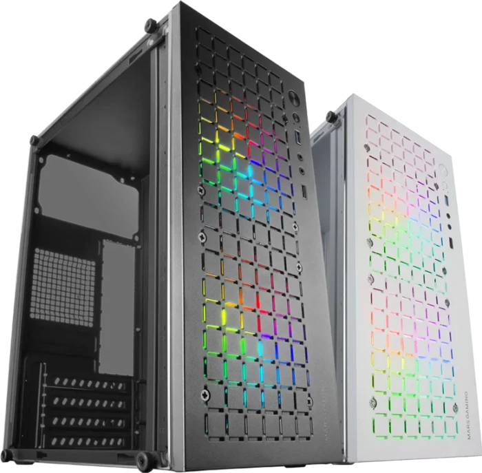 Mars Gaming MC-CORE White, Glasfenster