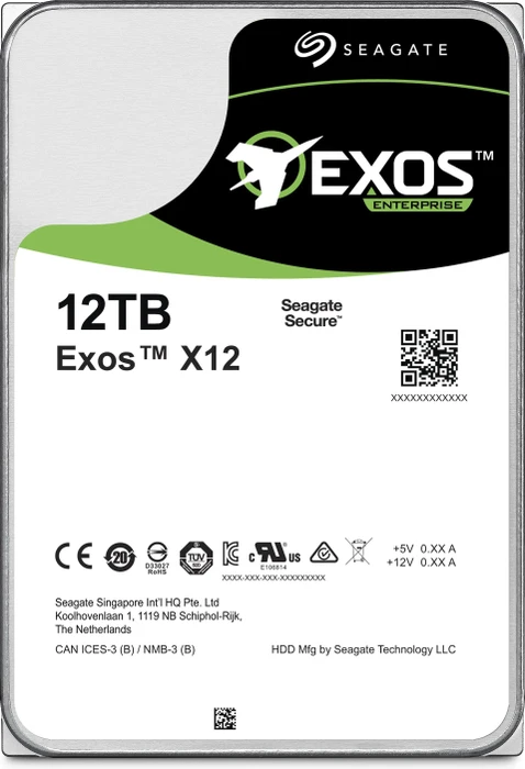 Seagate Exos X X12 12TB, 24/7, 512e / 3.5" / SATA 6Gb/s