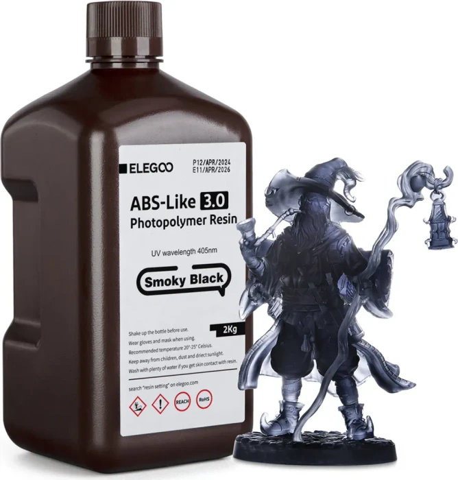 Elegoo ABS-like Resin V3.0 Smoky Black, 2.00kg