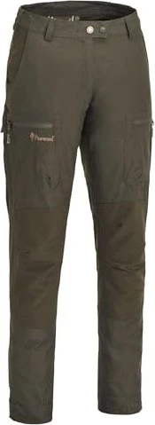 Pinewood Caribou TC Hose lang dunkel olivgrün (Damen)