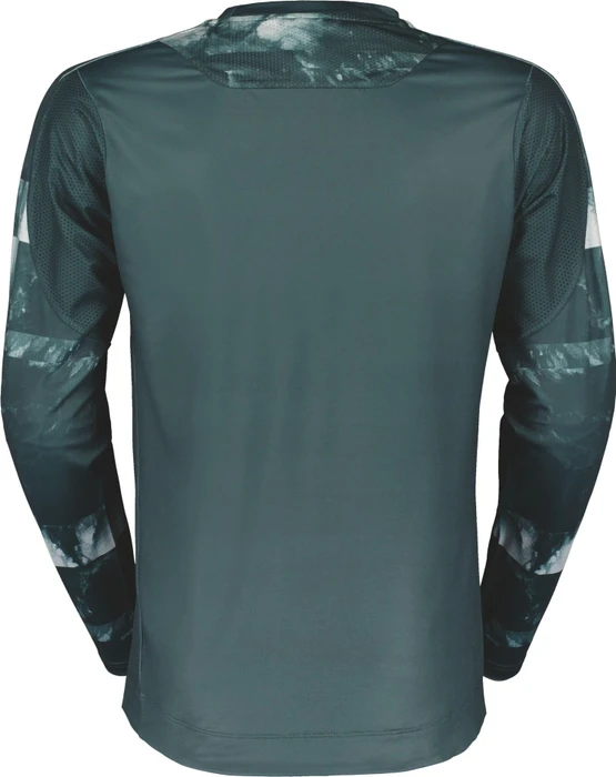 Scott Trail Storm Trikot langarm aruba green/light grey (Herren)