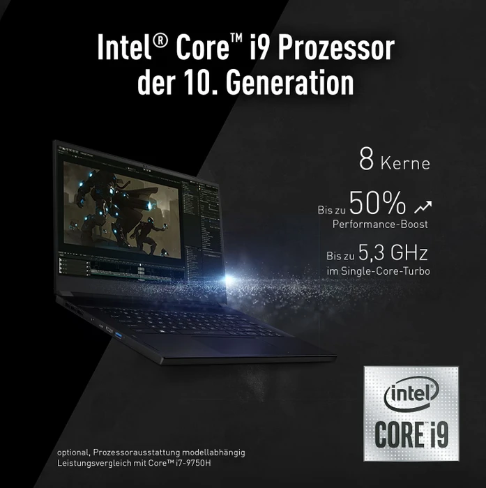 MSI GS66 Stealth 10UH-274, Core Black, Core i9-10980HK, 32GB RAM, 2TB SSD, GeForce RTX 3080, DE