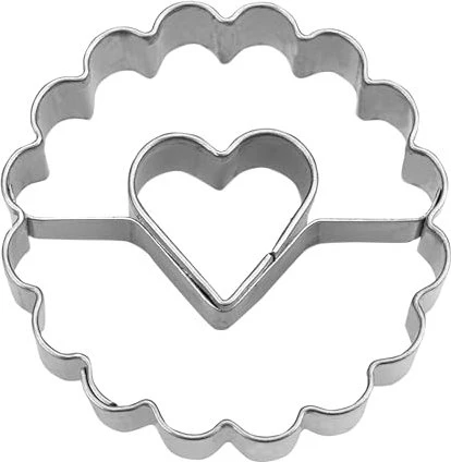 Städter Linzer-Ausstecher Herz in Ring Gewellt 4cm