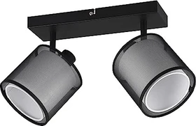 Trio Burton Spot 2-flammig schwarz matt