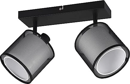Trio Burton Spot 2-flammig schwarz matt