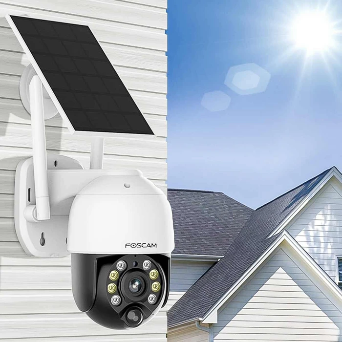 Foscam B4 PTZ Dome, inkl. Solarpanel