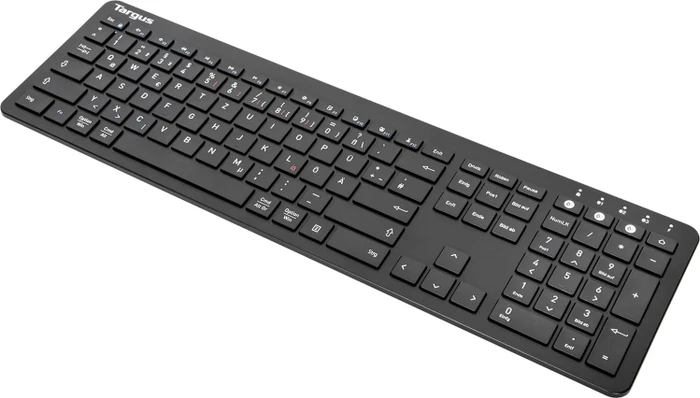 Targus Full-Size Multi-Device Antimicrobial Keyboard, schwarz, Bluetooth, DE