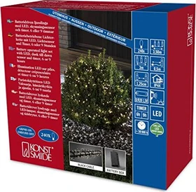 Konstsmide Micro Büschellichterkette LED 364x warmweiß