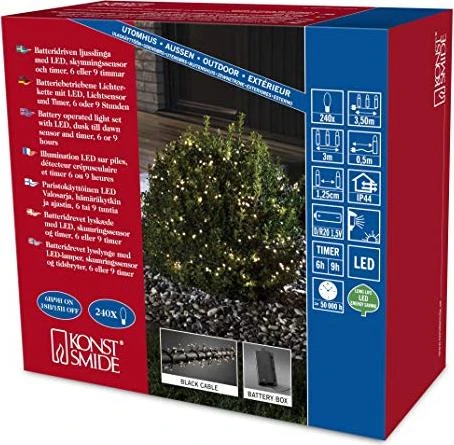 Konstsmide Micro Büschellichterkette LED 364x warmweiß
