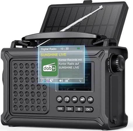 Rocam CR1030DAB Kurbelradio schwarz