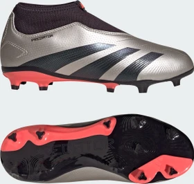 adidas Predator League Laceless FG platinum metallic/aurora black/turbo (Junior)