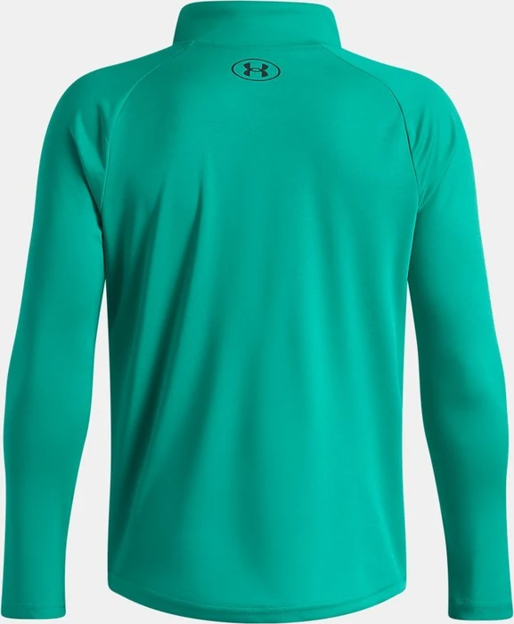 Under Armour Tech 2.0 Zip Funktionsshirt langarm geode green/black (Junior)