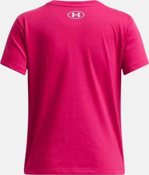 Under Armour Big Logo Funktionsshirt kurzarm shaded fuchsia/prime pink (Junior)