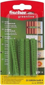 fischer SX Green 8x65 K Spreizdübel, 8x65mm, 10 Stück