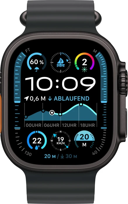 Apple Ocean Armband für Apple Watch Ultra 49mm schwarz/titan schwarz
