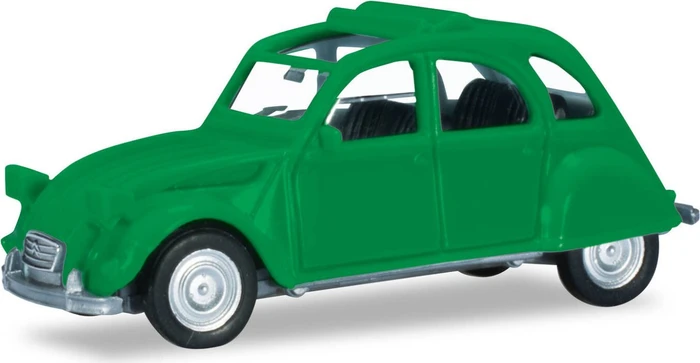 Herpa Citroen 2 CV Faltdach offen grün