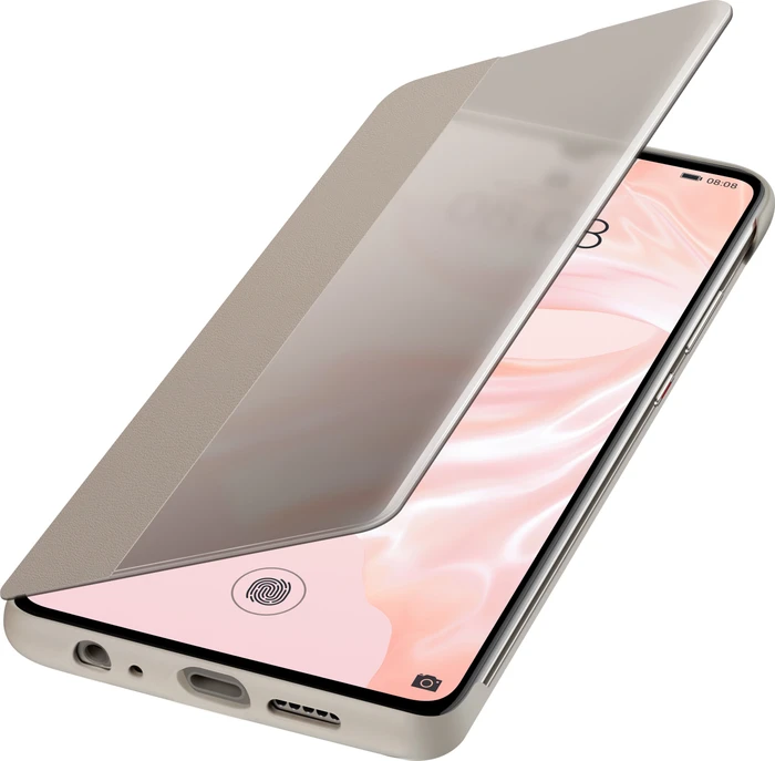 Huawei Smart View Flip Cover für P30 khaki
