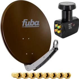 Fuba DAA 650 braun inkl. Quad-LNB