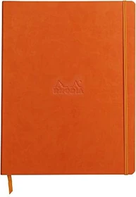 Rhodia Boutique Cahier, A4+, liniert, Softcover, tangerine rot, 80 Blatt