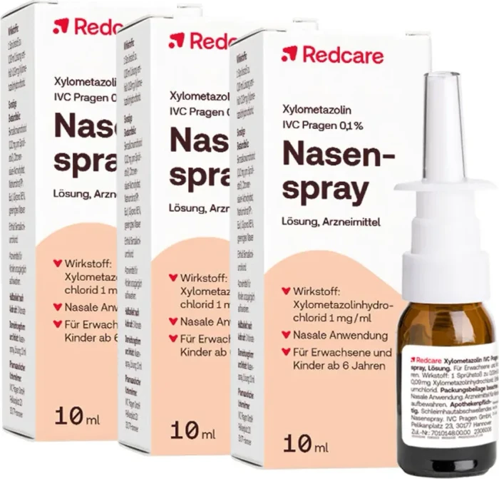 Redcare Xylometazolin IVC Pragen 0.1% Nasenspray, 30ml (3x 10ml)