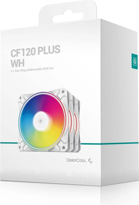 DeepCool CF120 Plus WH, LED-Steuerung, Lüftersteuerung, 120mm, 3er-Pack