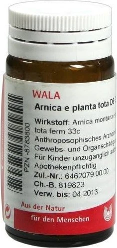 Wala Arnica e planta tota D6 Globuli velati, 20g
