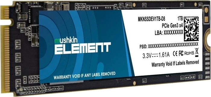 Mushkin Element NVMe SSD 1TB, M.2 2280 / M-Key / PCIe 3.0 x4
