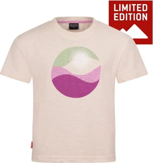 Trollkids Girls Halsafjord Funktionsshirt kurzarm sandstone (Junior)