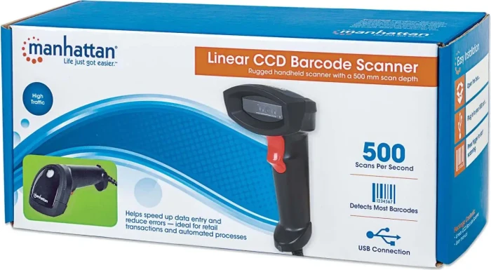 Manhattan Linear CCD Barcode Scanner