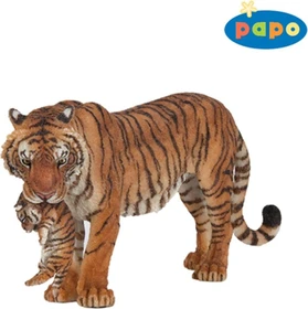 Papo Wildtiere der Welt - Tigerin mit Jungtier