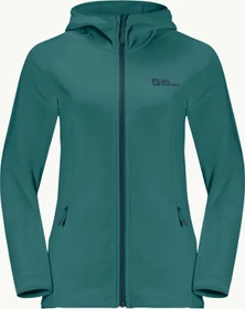 Jack Wolfskin Baiselberg Hoody FZ Jacke petrol (Damen)