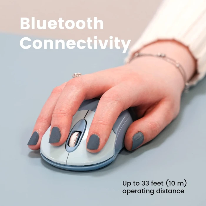 Perixx PERIMICE-802 Mini Bluetooth Maus Blue, Bluetooth