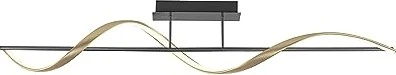 Paul Neuhaus Q-SWING LED-Deckenleuchte anthrazit/messing