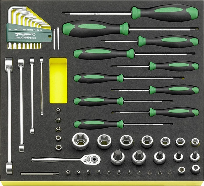 Stahlwille TCS TORX/57 MF Handwerkzeugset, 53-tlg.