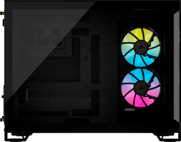 Corsair 2500X RGB, schwarz, Glasfenster