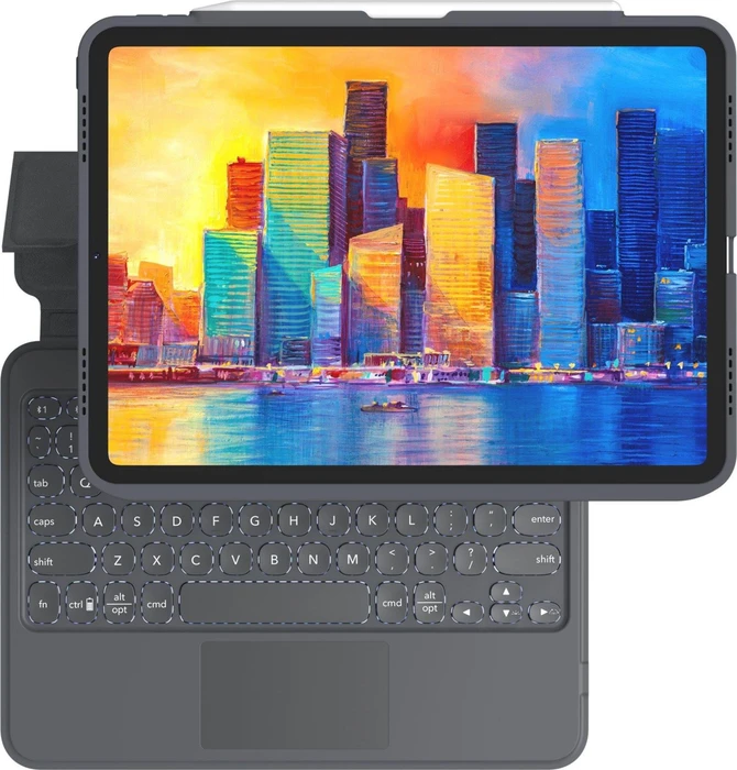 ZAGG Pro Keys mit Trackpad für iPad Air 4/iPad Pro 11", schwarz/grau, DE