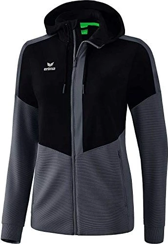 Erima Squad mit Kapuze Trainingsjacke black/slate grey (Damen)