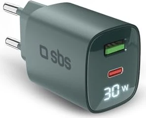 SBS Mobile 30W LCD Wall Charger