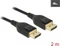 DeLOCK DisplayPort 1.4 Kabel 8K 60Hz schwarz, 2m Vorschaubild
