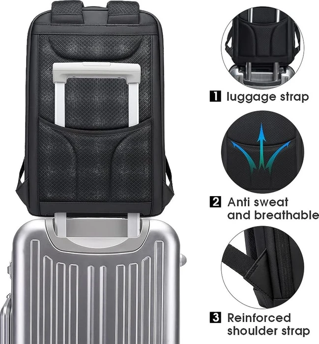 BanGe Business Smart 15.6" Notebook-Rucksack, schwarz