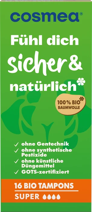 Cosmea Bio Super Tampons, 16 Stück
