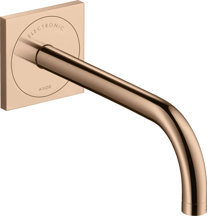 Hansgrohe Axor Uno elektrische Waschbeckenarmatur 225 mit Temperaturvoreinstellung und Netzanschluss polished red gold