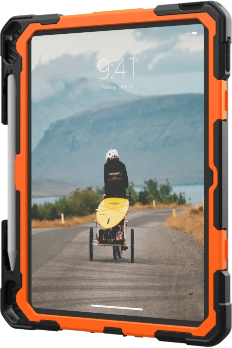UAG Plasma Series Case für Apple iPad (10.Gen, 2022) 10.9", schwarz, orange