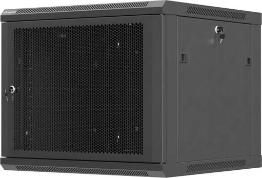 Lanberg WF01 Series 19" Wandschrank 9HE, hängend, Flatpack, Gitternetztür, IP20, RAL 9004, 600mm tief