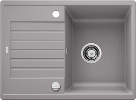 Blanco Zia 45 S Compact Einbau Becken reversibel mit Ablauffernbedienung alumetallic