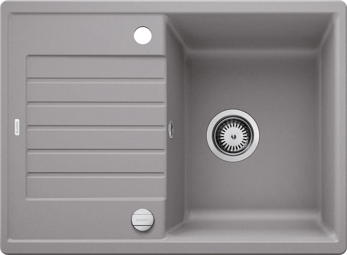 Blanco Zia 45 S Compact Einbau Becken reversibel mit Ablauffernbedienung alumetallic