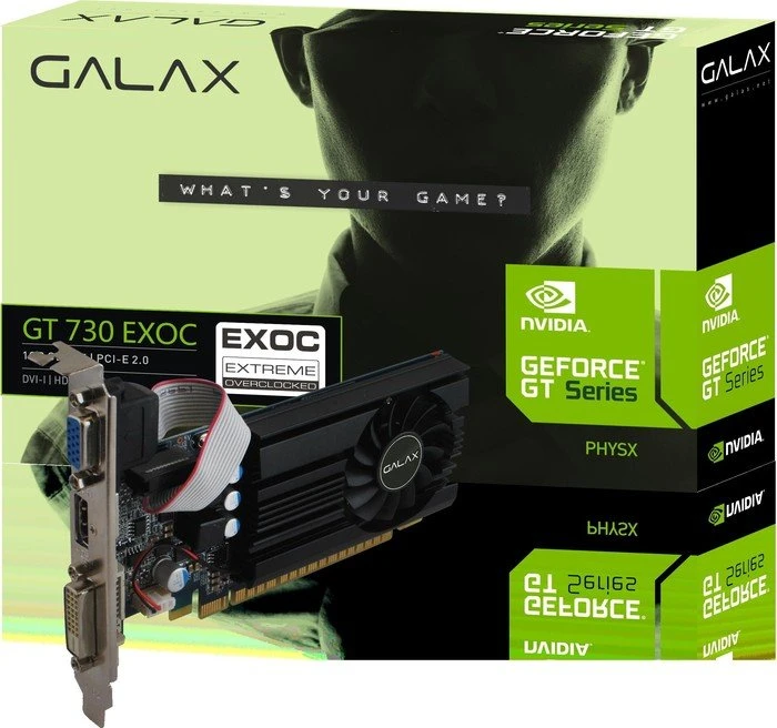 KFA2 GeForce GT 730 EXOC, 1GB GDDR5, VGA, DVI, HDMI