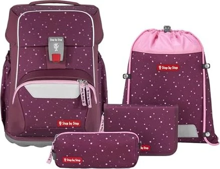 Step by Step Basis Berry Stars Schultaschen-Set, 4-tlg.